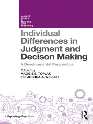 cover image of Individual Differences in Judgement and Decision-Making